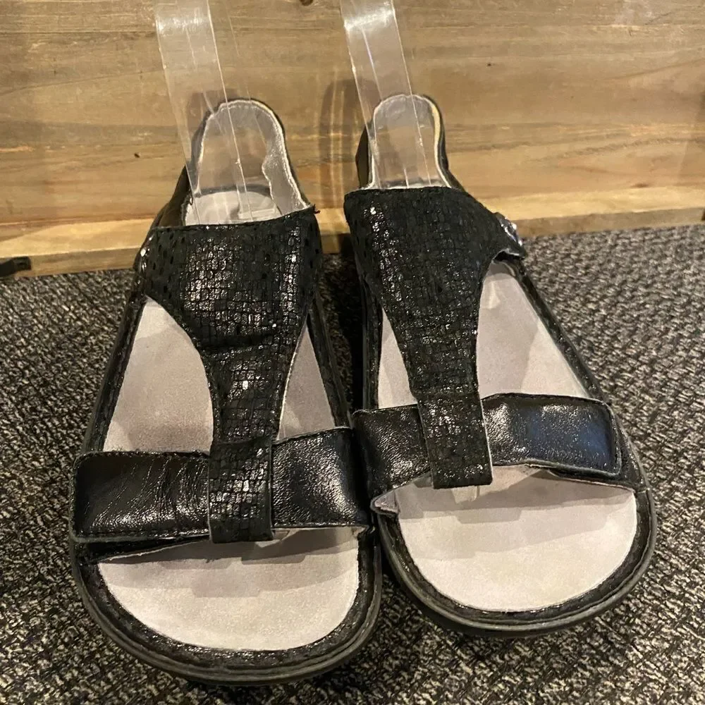 ✅Alegria Kerri Sandal Black sling back